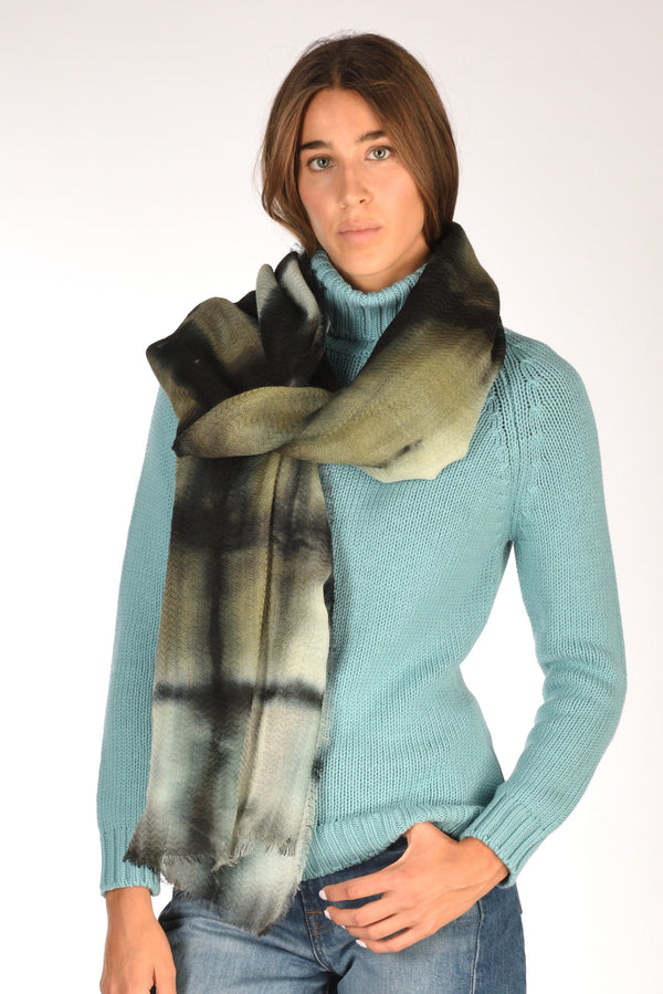 Pyaar Sciarpa Stampata Nero/marrone Chiaro/grigio Donna
