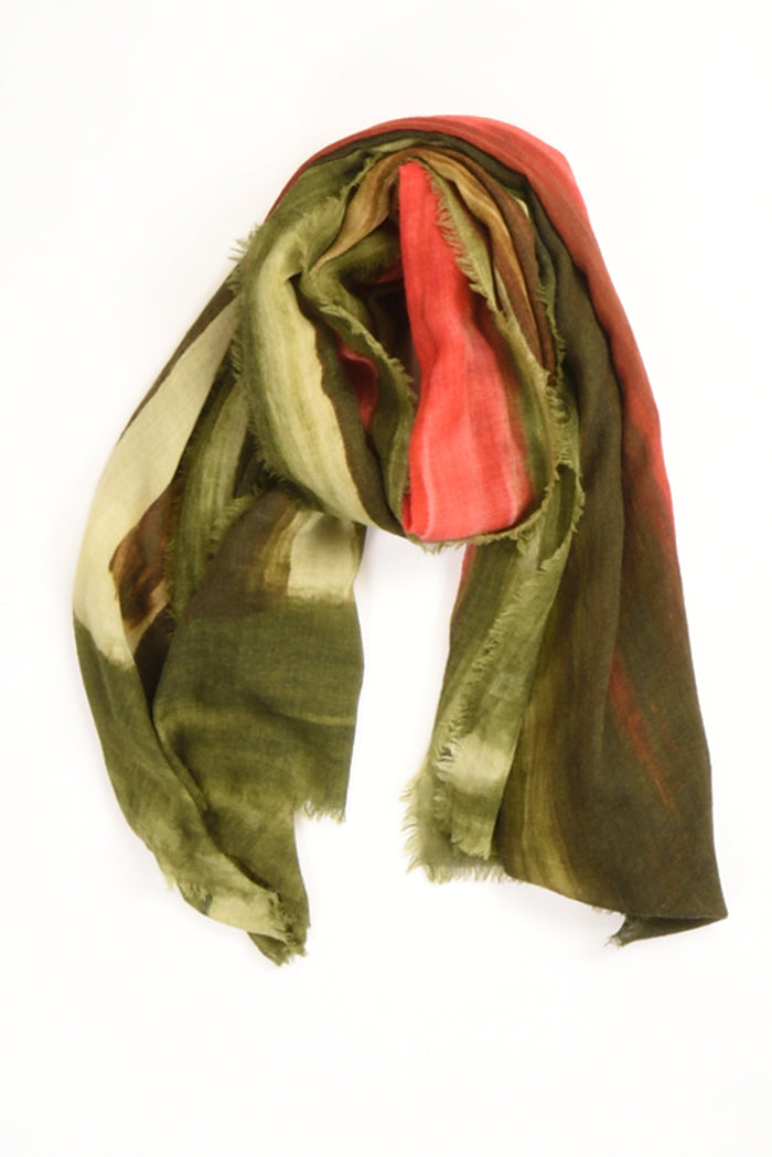 Suvira Sciarpa Stampata Verde/multicolor Donna - 3