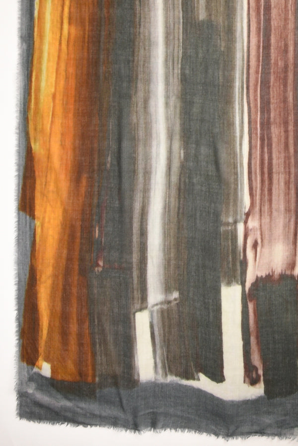 Suvira Sciarpa Stampata Grigio/multicolor Donna-2