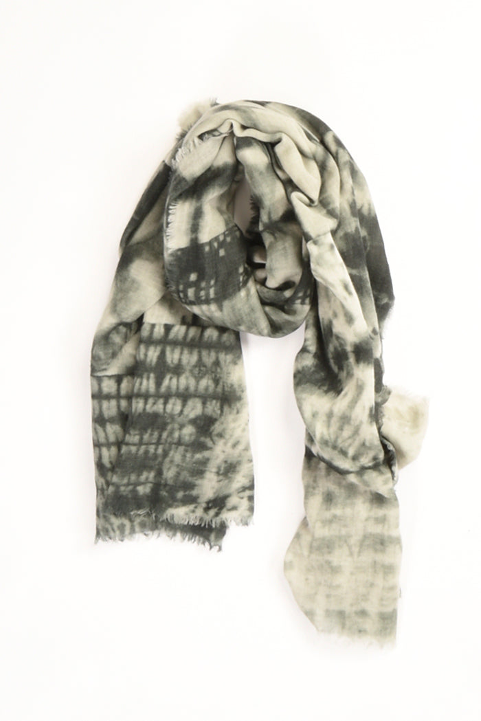 Suvira Sciarpa Stampata Grigio Asfalto Donna - 3