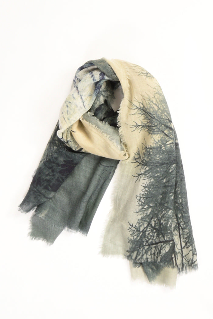 Suvira Sciarpa Stampata Blu/grigio Donna - 3