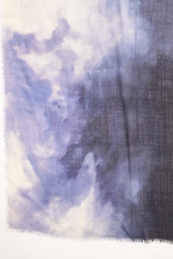 Suvira Sciarpa Stampata Azzurro/viola Donna-2