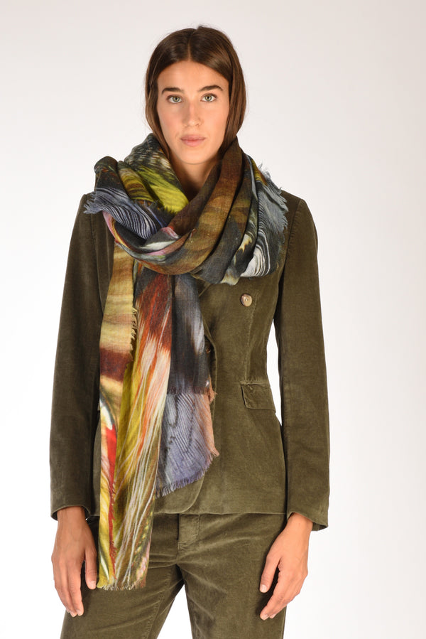 Suvira Sciarpa Stampata Multicolor Donna