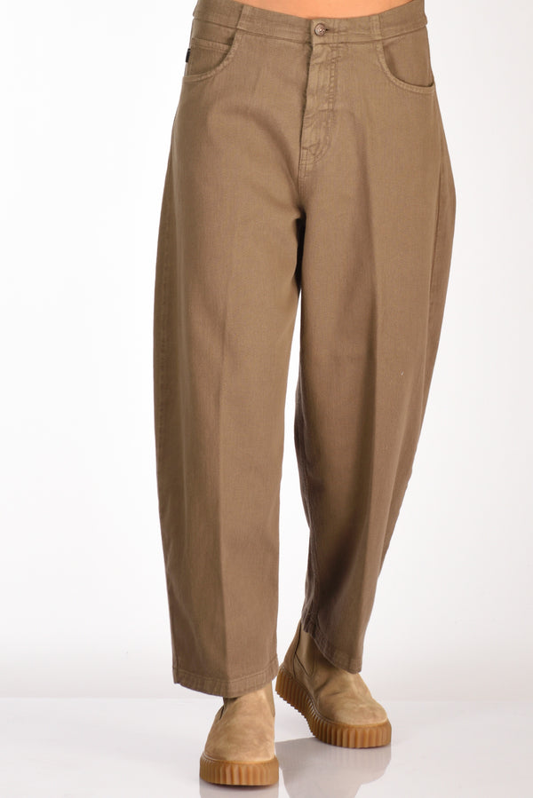 (+) People Jeans Marion Beige Scuro Donna