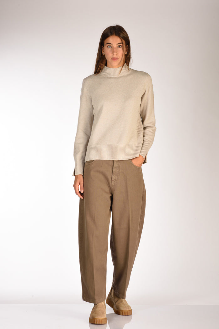 (+) People Jeans Marion Beige Scuro Donna - 2