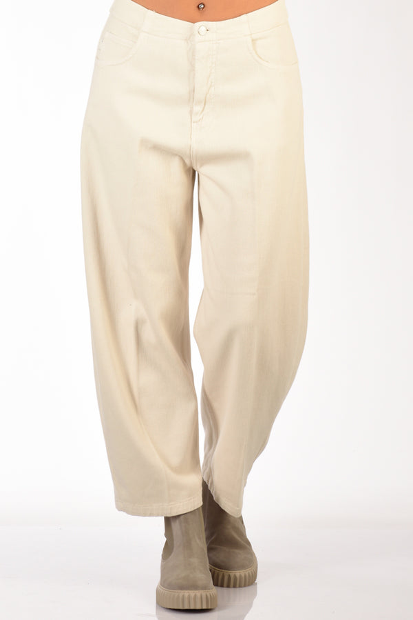 (+) People Jeans Marion Bianco Naturale Donna