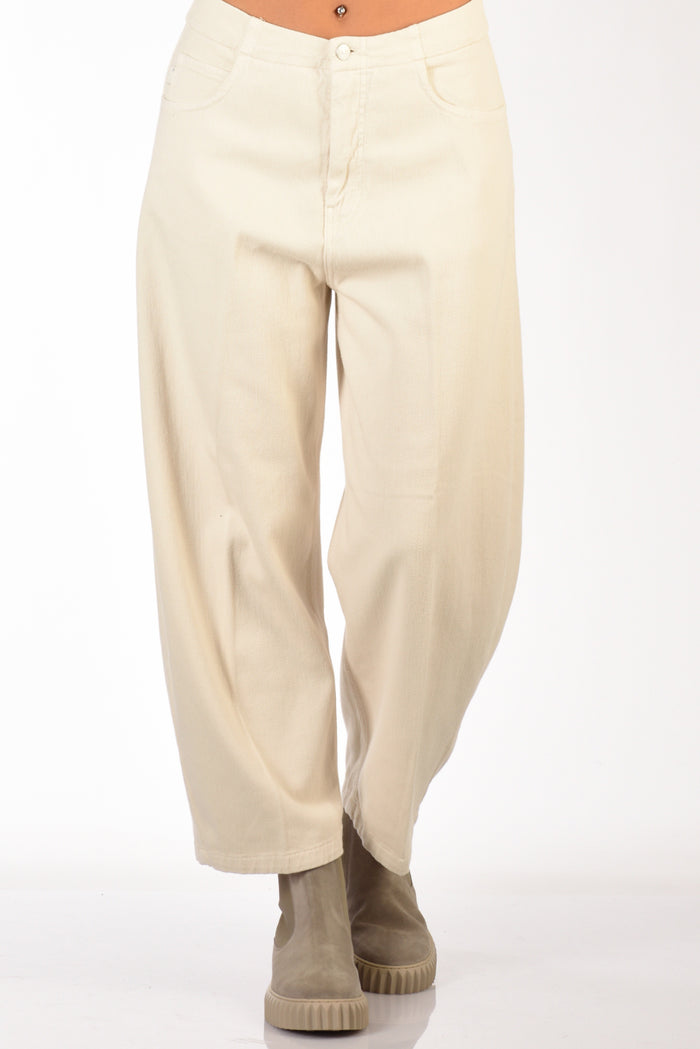 (+) People Jeans Marion Bianco Naturale Donna - 1