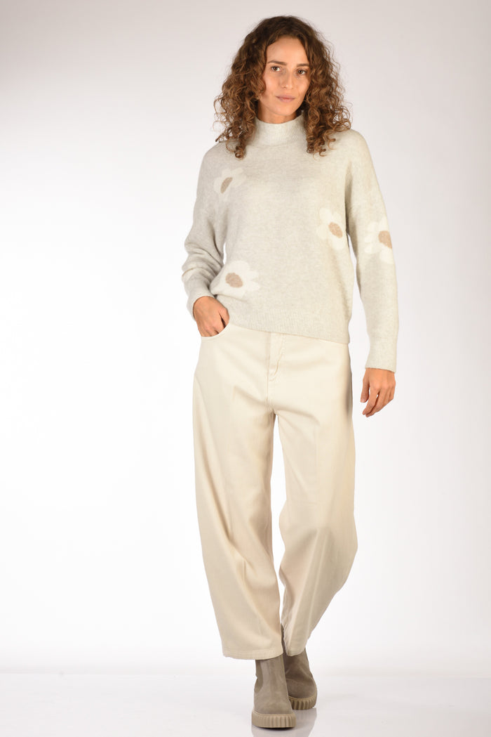 (+) People Jeans Marion Bianco Naturale Donna - 2