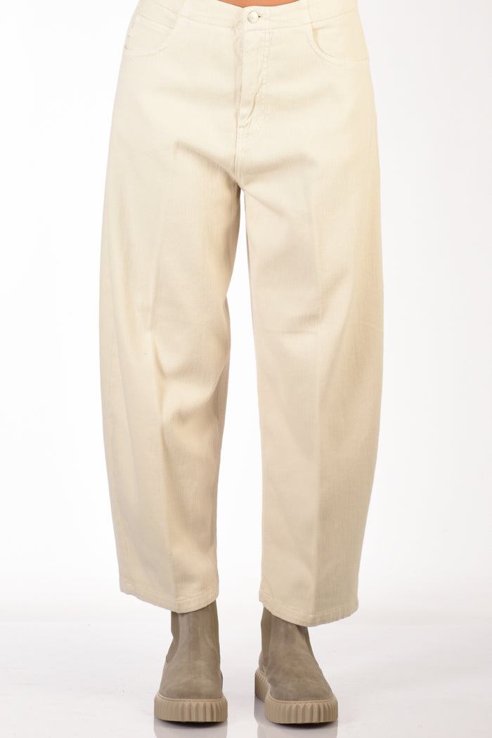 (+) People Jeans Marion Bianco Naturale Donna - 3