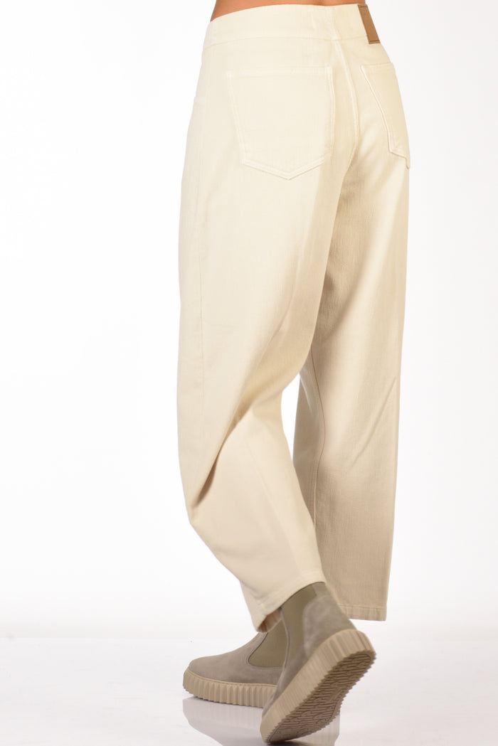 (+) People Jeans Marion Bianco Naturale Donna - 5