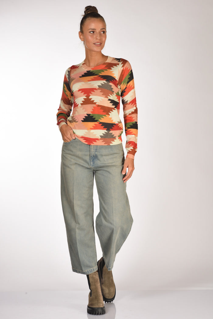 (+) People Jeans Marion Beige/azzurro Donna - 2