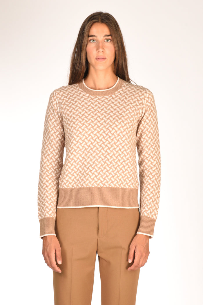 Drumohr Maglia Biscottino Beige Scuro/beige Chiaro Donna - 2