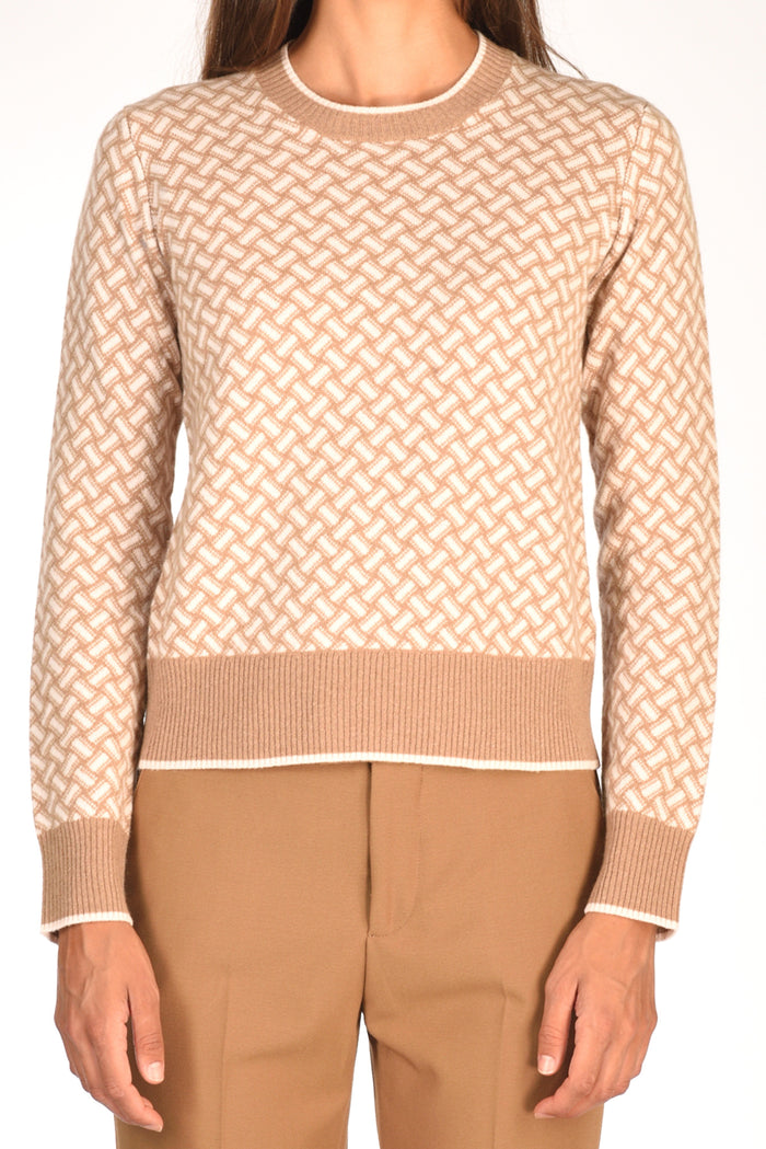 Drumohr Maglia Biscottino Beige Scuro/beige Chiaro Donna - 3