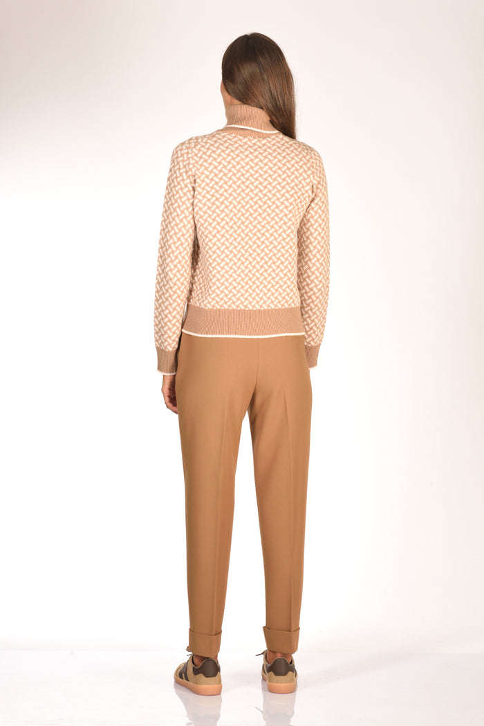Drumohr Maglia Biscottino Beige Scuro/beige Chiaro Donna - 5