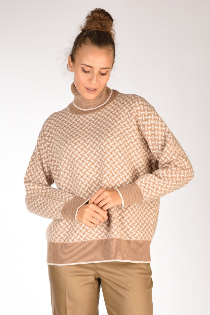 Drumohr Maglia Biscottino Beige Scuro/beige Chiaro Donna - 1