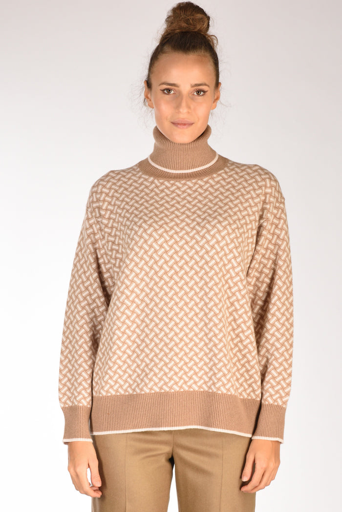 Drumohr Maglia Biscottino Beige Scuro/beige Chiaro Donna - 2