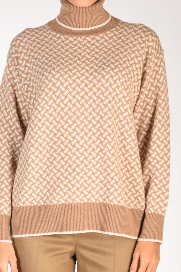 Drumohr Maglia Biscottino Beige Scuro/beige Chiaro Donna - 3