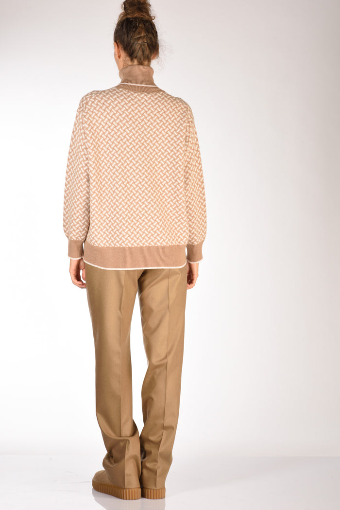 Drumohr Maglia Biscottino Beige Scuro/beige Chiaro Donna - 5