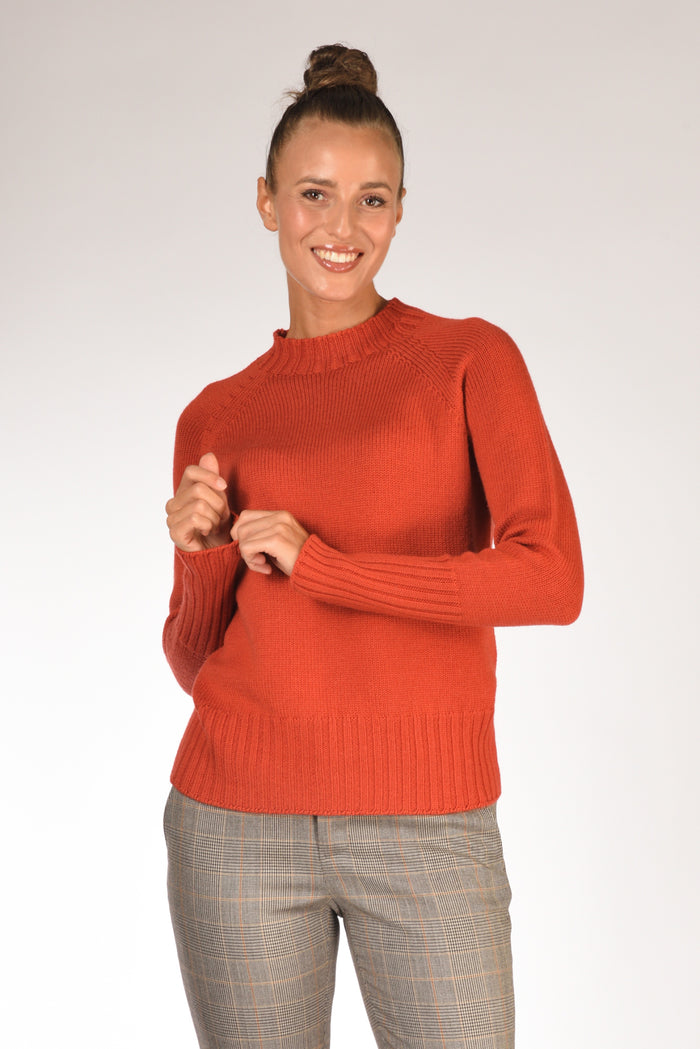 Drumohr Maglia Girocollo Arancio Donna - 1