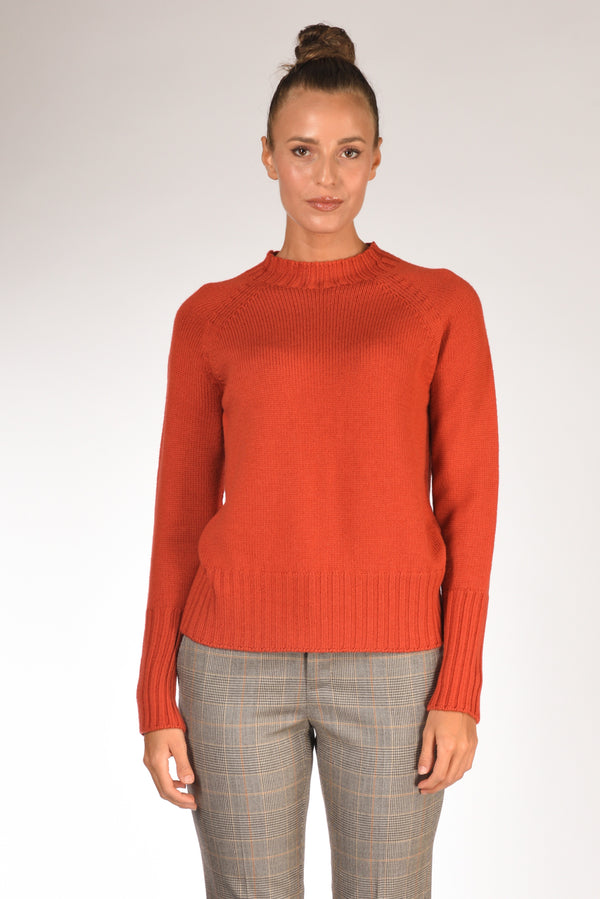 Drumohr Maglia Girocollo Arancio Donna-2