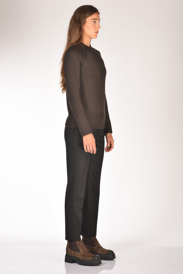 Drumohr Maglia Girocollo Marrone Donna - 4