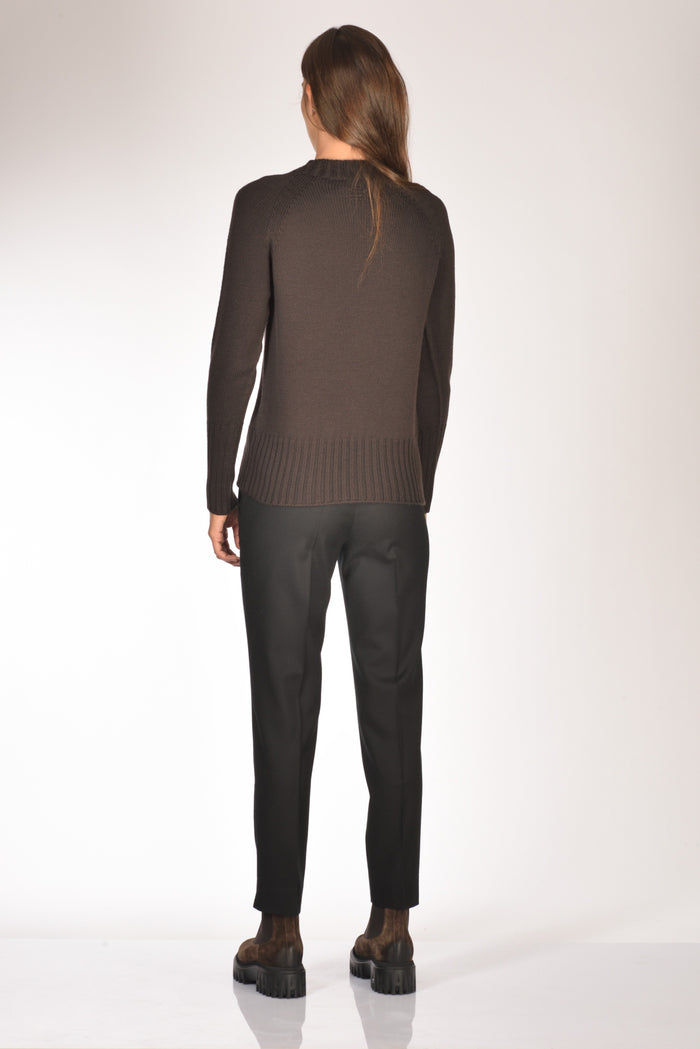 Drumohr Maglia Girocollo Marrone Donna - 5