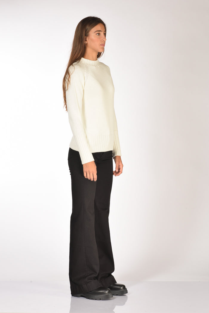 Drumohr Maglia Girocollo Bianco Donna - 4