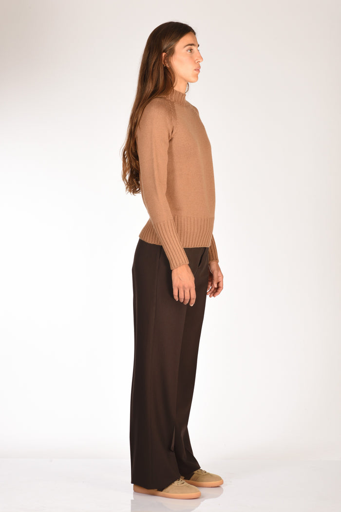Drumohr Maglia Girocollo Beige Cammello Donna - 4