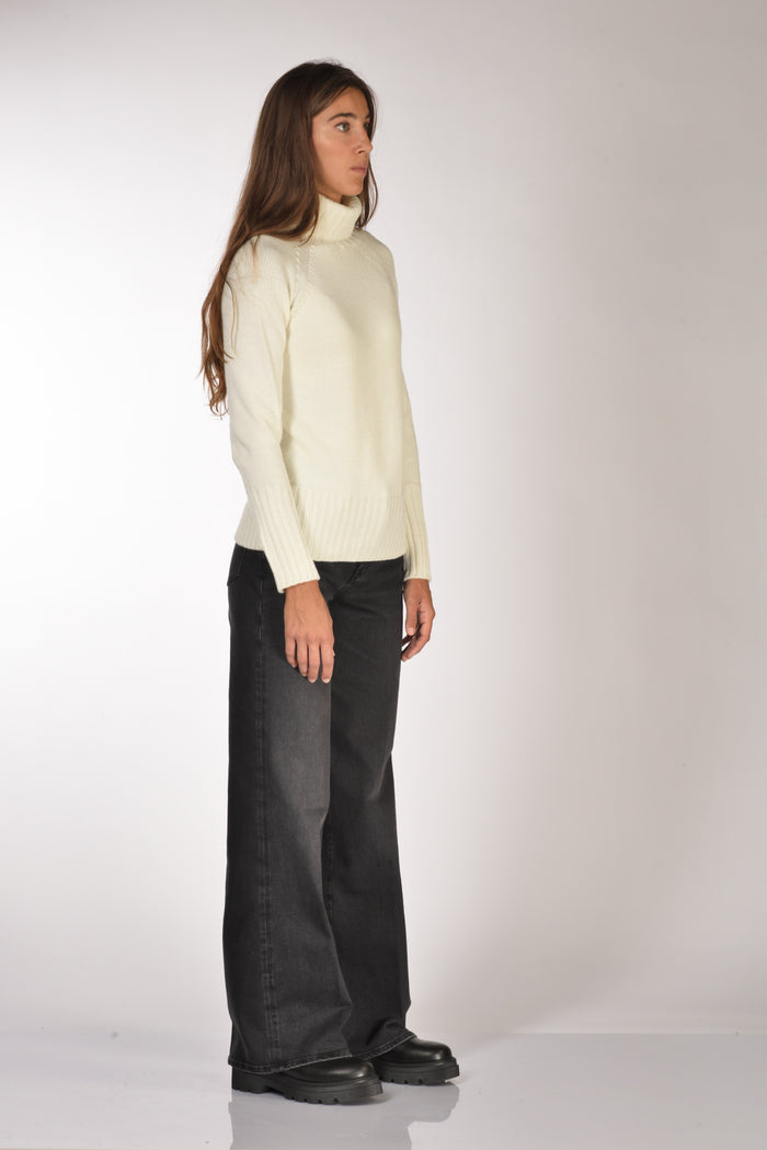 Drumohr Maglia Dolcevita Bianco Donna - 4
