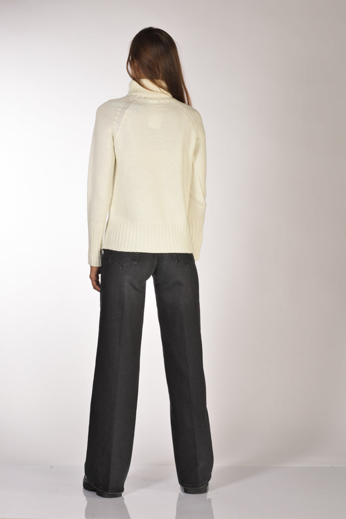 Drumohr Maglia Dolcevita Bianco Donna - 5