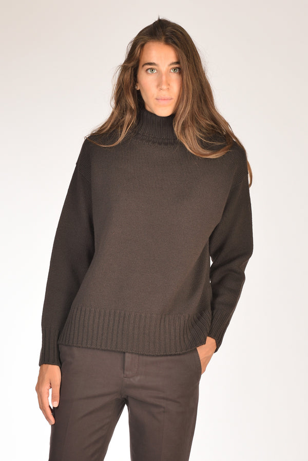 Drumohr Maglia Dolcevita Marrone Donna