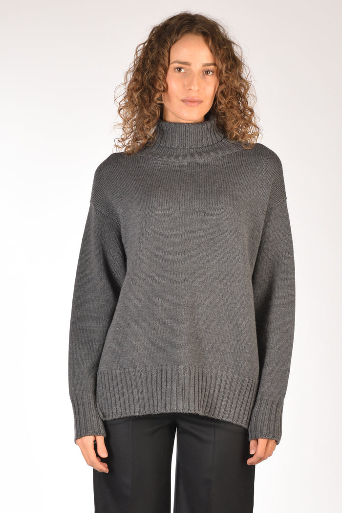 Drumohr Maglia Dolcevita Grigio Asfalto Donna - 2