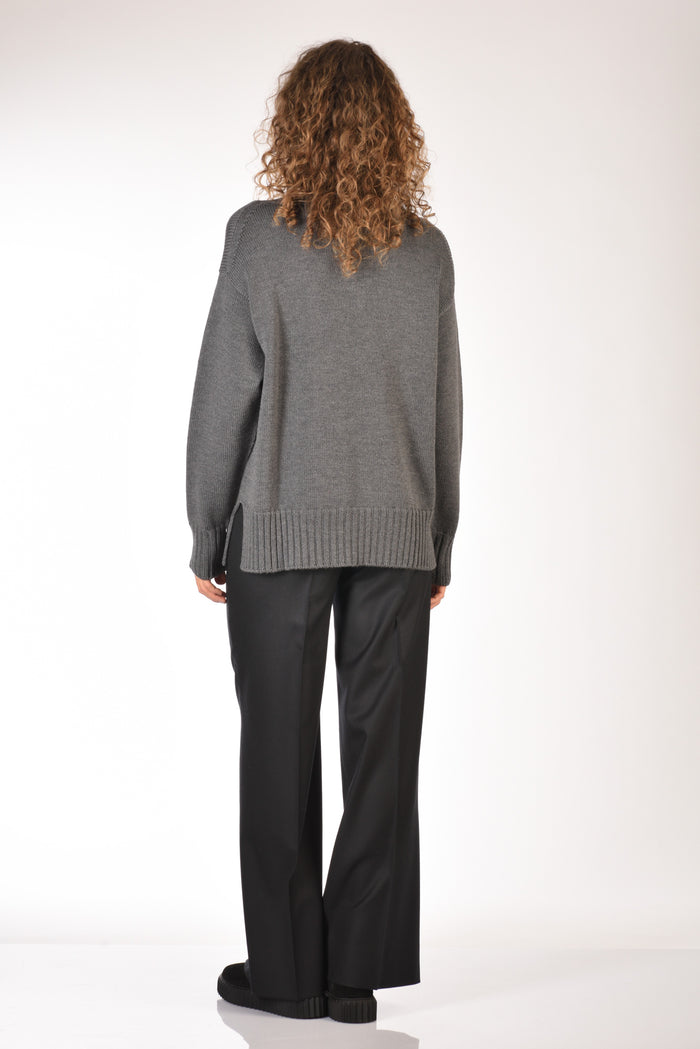 Drumohr Maglia Dolcevita Grigio Asfalto Donna - 5