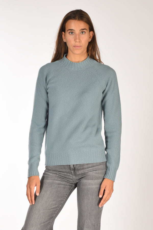 Drumohr Maglia Girocollo Azzurro Donna