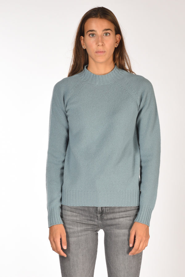 Drumohr Maglia Girocollo Azzurro Donna-2