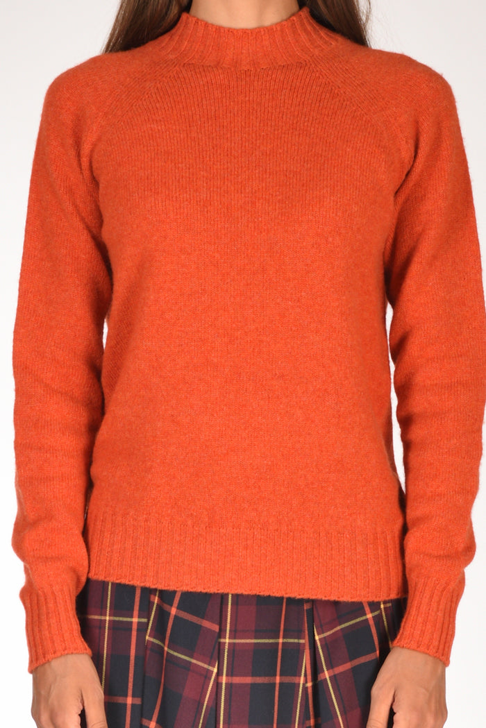 Drumohr Maglia Girocollo Arancio Donna - 3