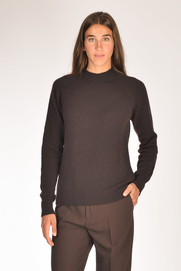 Drumohr Maglia Girocollo Marrone Donna