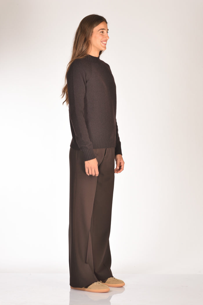 Drumohr Maglia Girocollo Marrone Donna - 4