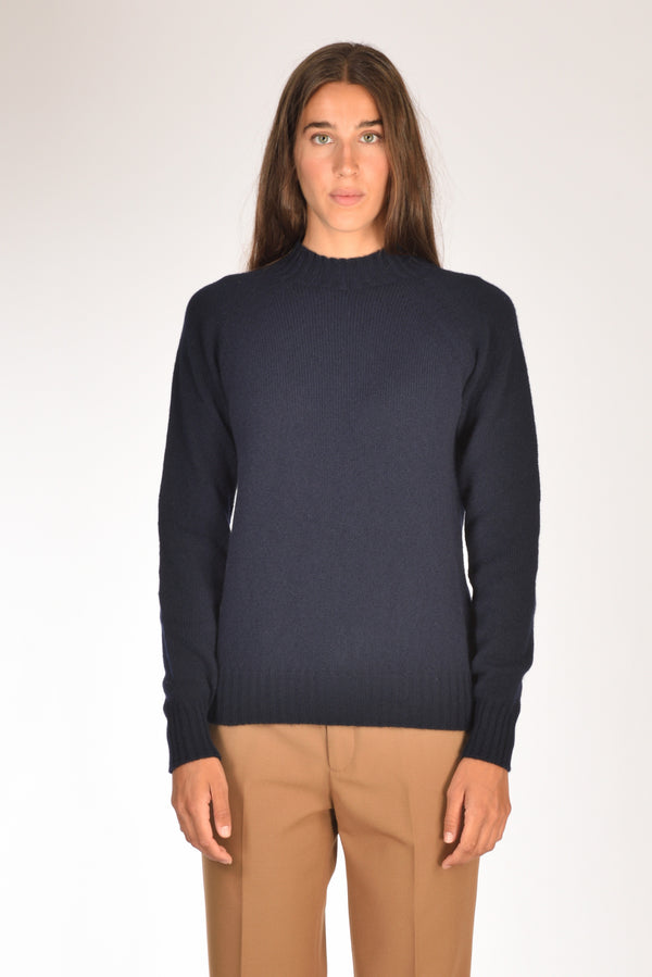 Drumohr Maglia Girocollo Blu Donna-2