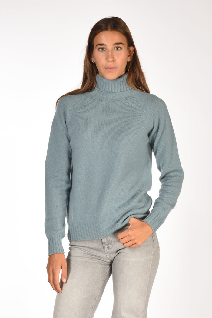 Drumohr Maglia Dolcevita Azzurro Donna - 1