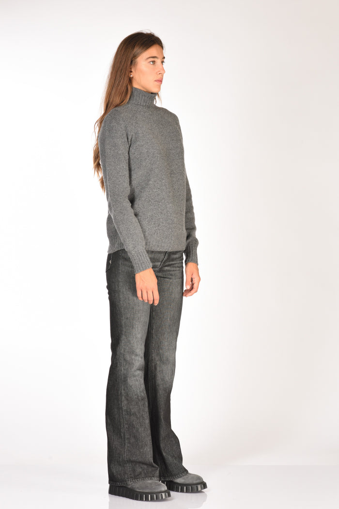 Drumohr Maglia Dolcevita Grigio Donna - 4
