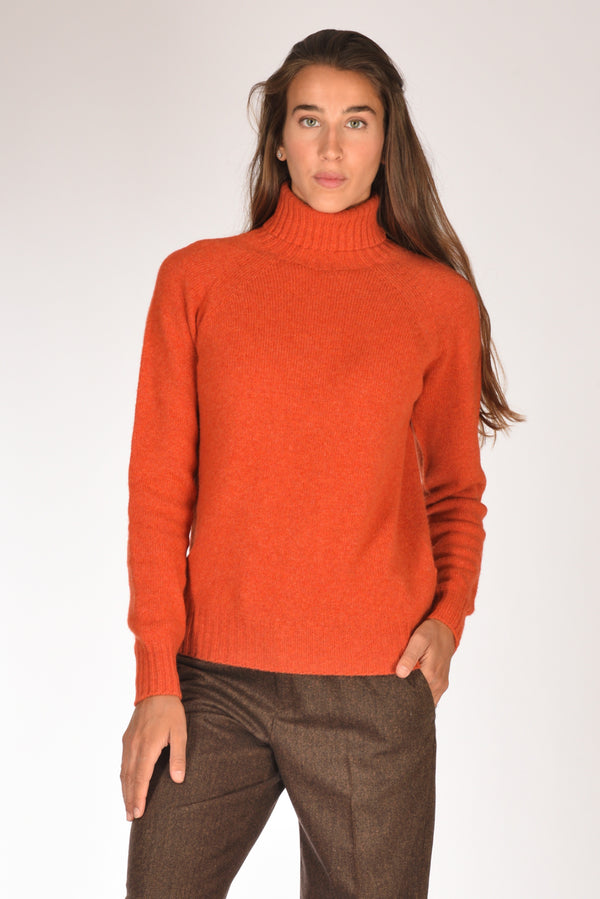 Drumohr Maglia Dolcevita Arancio Donna