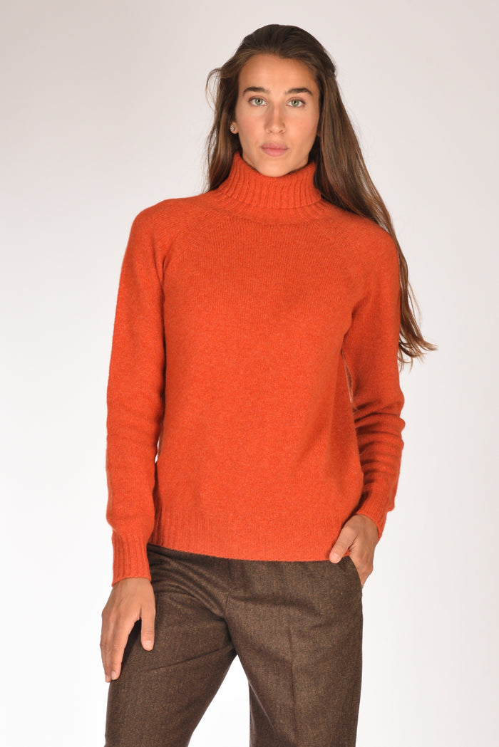 Drumohr Maglia Dolcevita Arancio Donna - 1