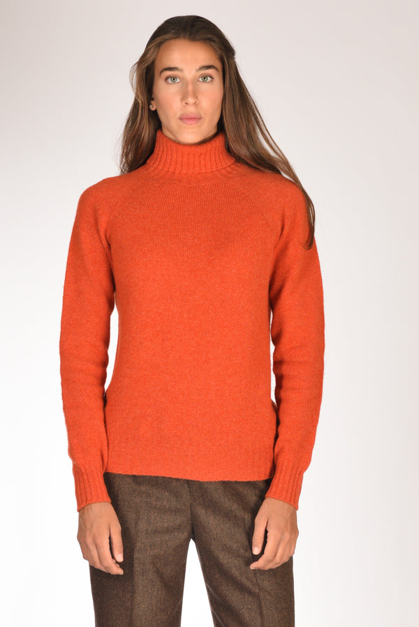 Drumohr Maglia Dolcevita Arancio Donna-2