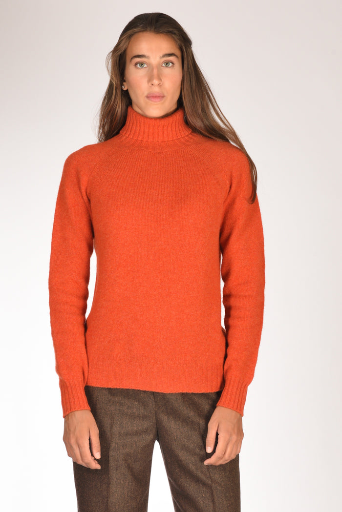 Drumohr Maglia Dolcevita Arancio Donna - 2