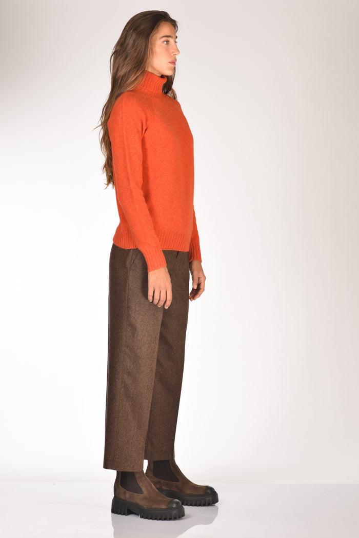 Drumohr Maglia Dolcevita Arancio Donna - 4