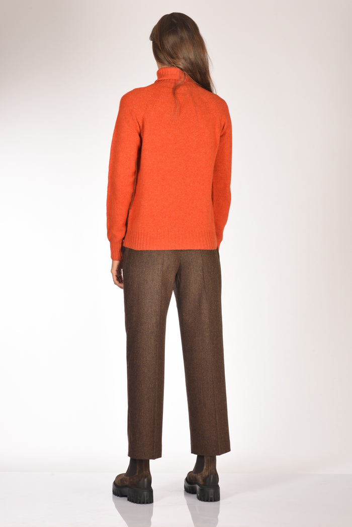 Drumohr Maglia Dolcevita Arancio Donna - 5
