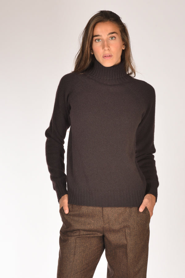 Drumohr Maglia Dolcevita Marrone Donna