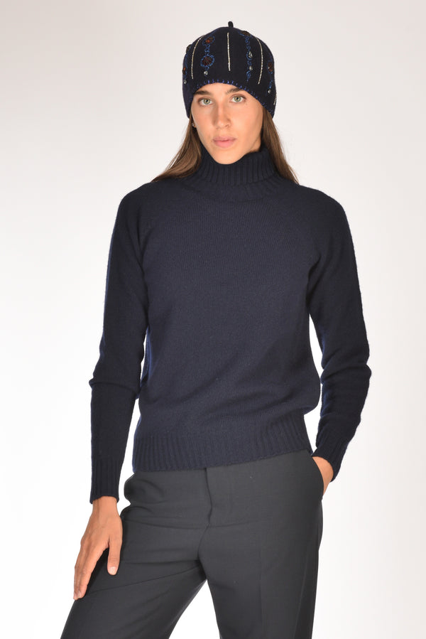 Drumohr Maglia Dolcevita Blu Donna