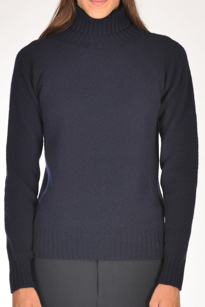 Drumohr Maglia Dolcevita Blu Donna - 3